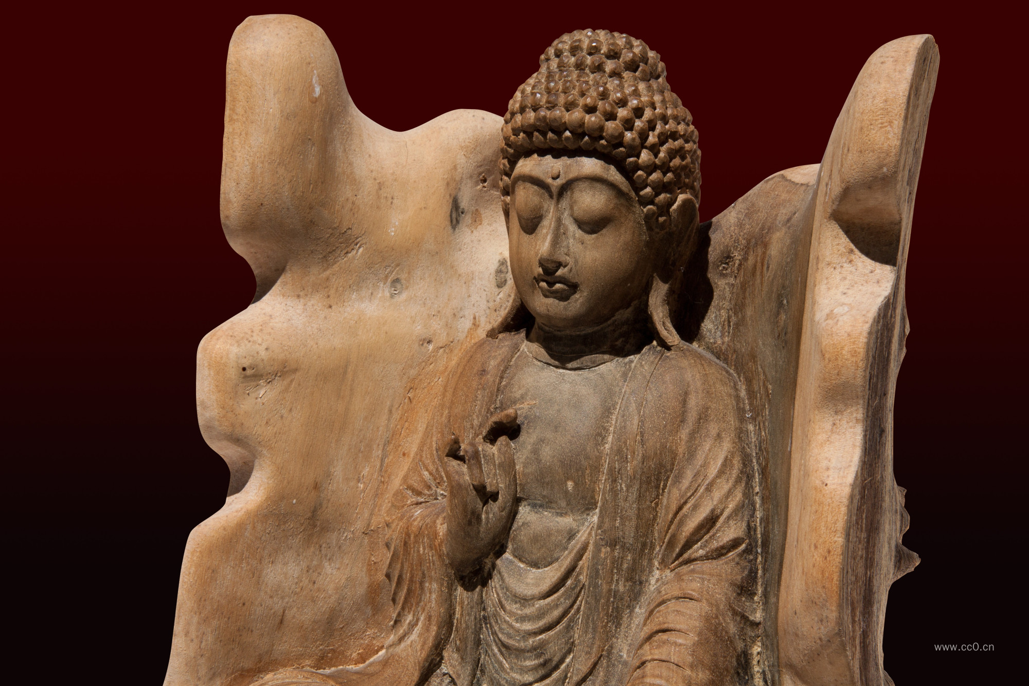 木雕佛像图片
