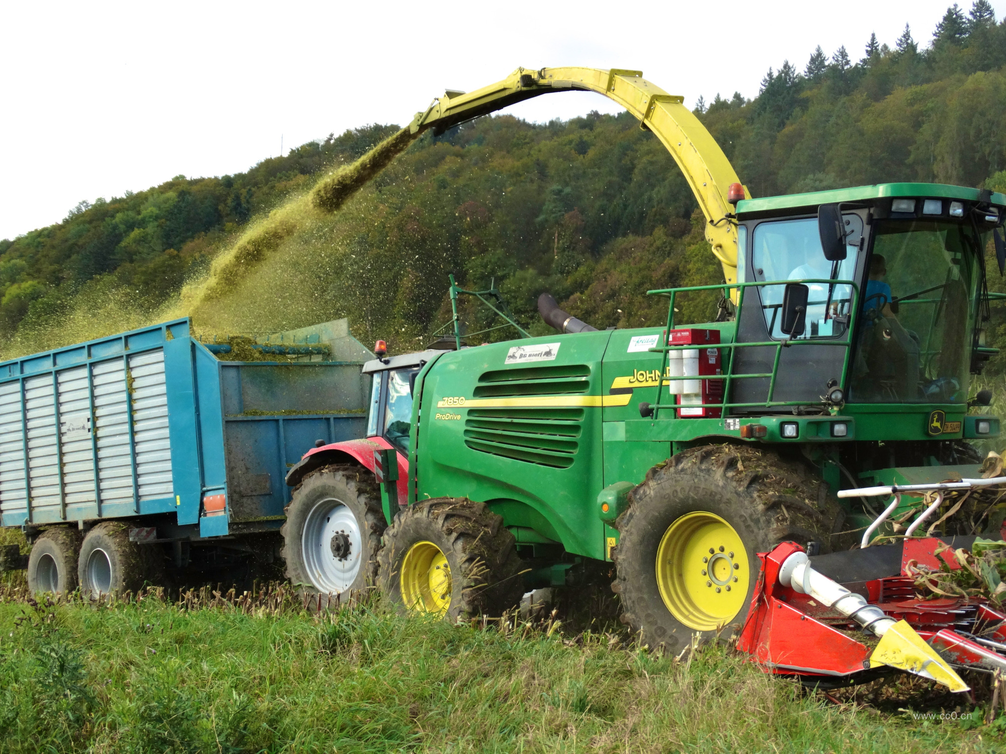 联合收割机图片