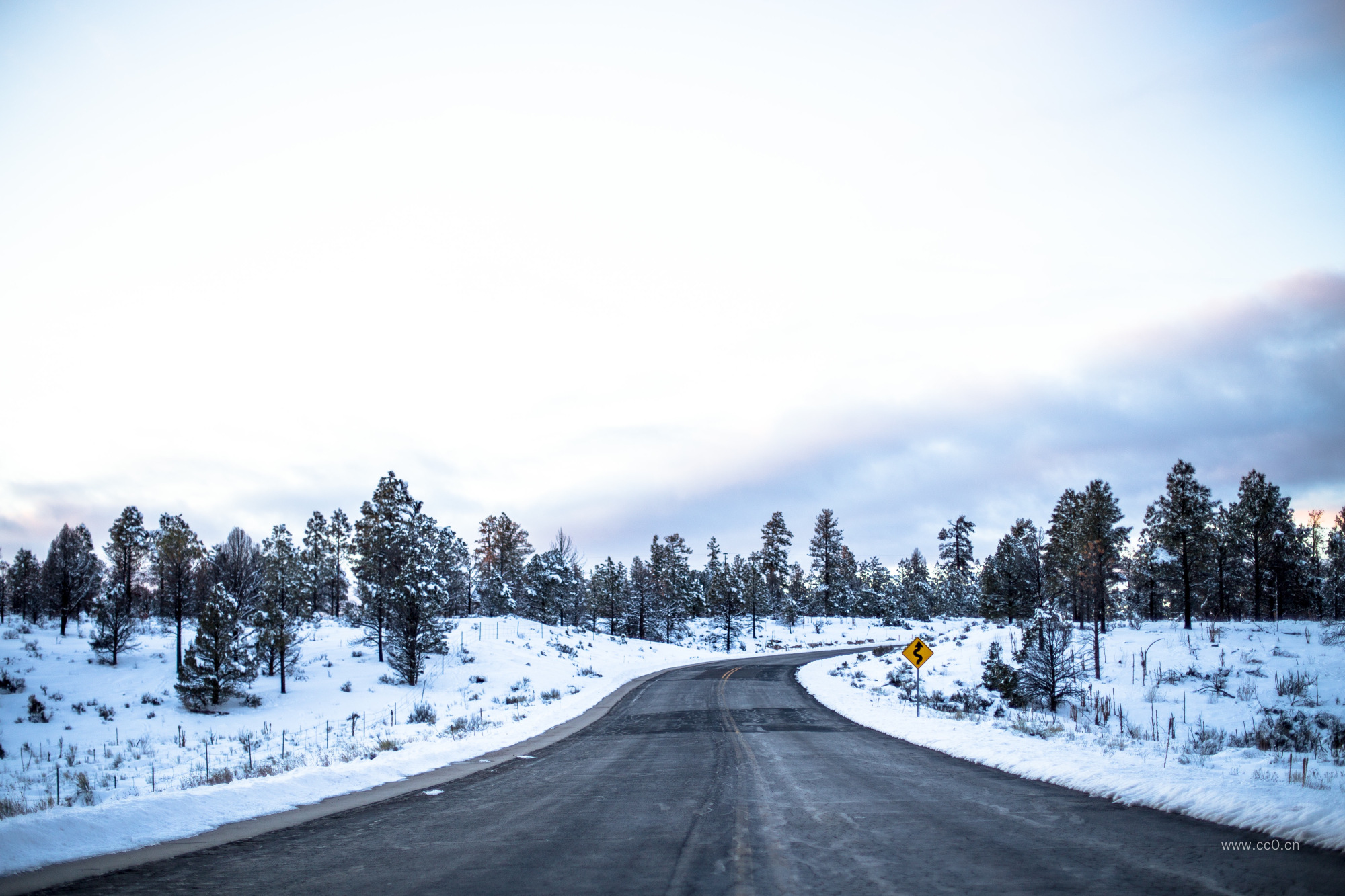 冬天的公路