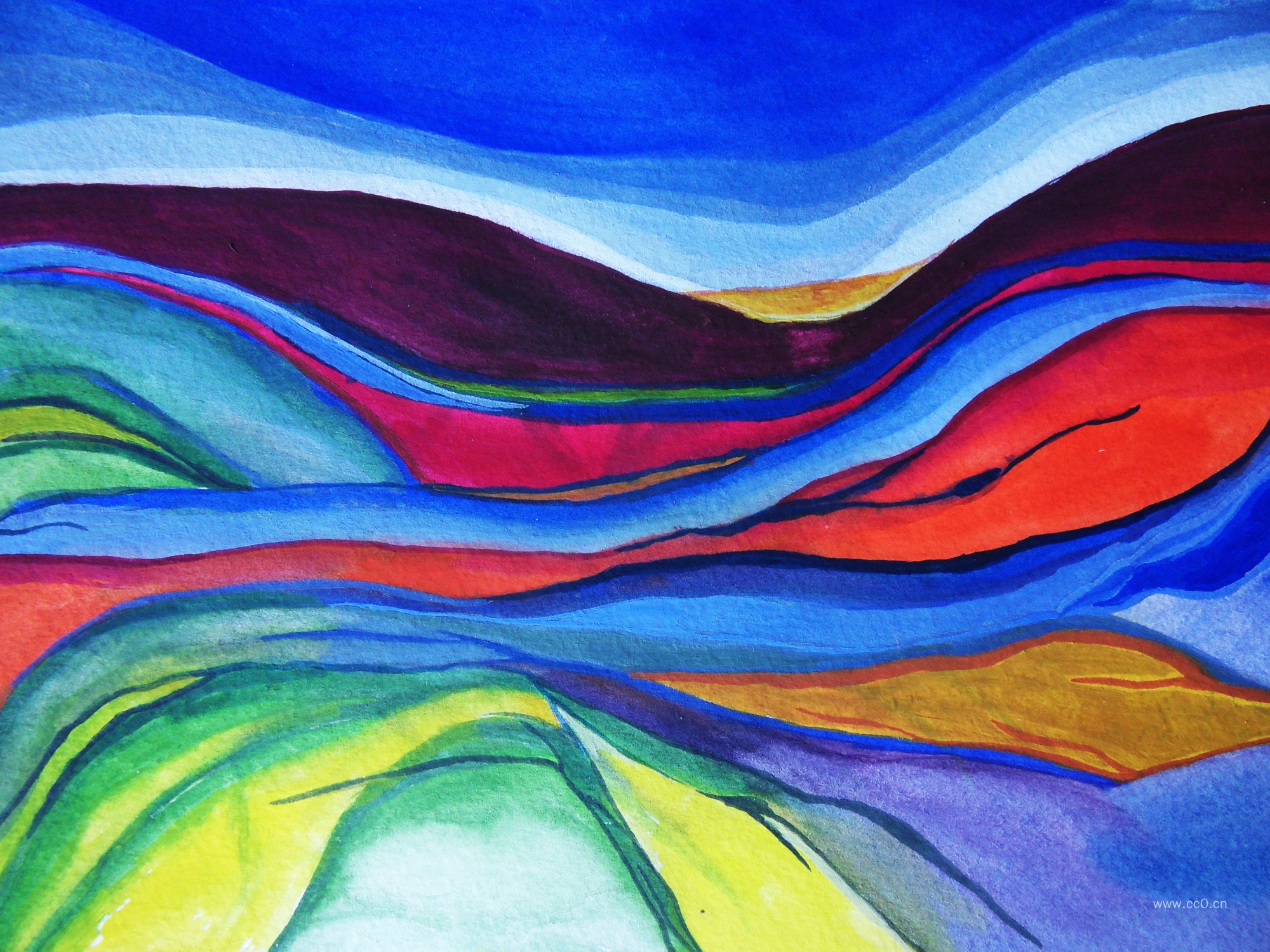 多彩的抽象图案背景