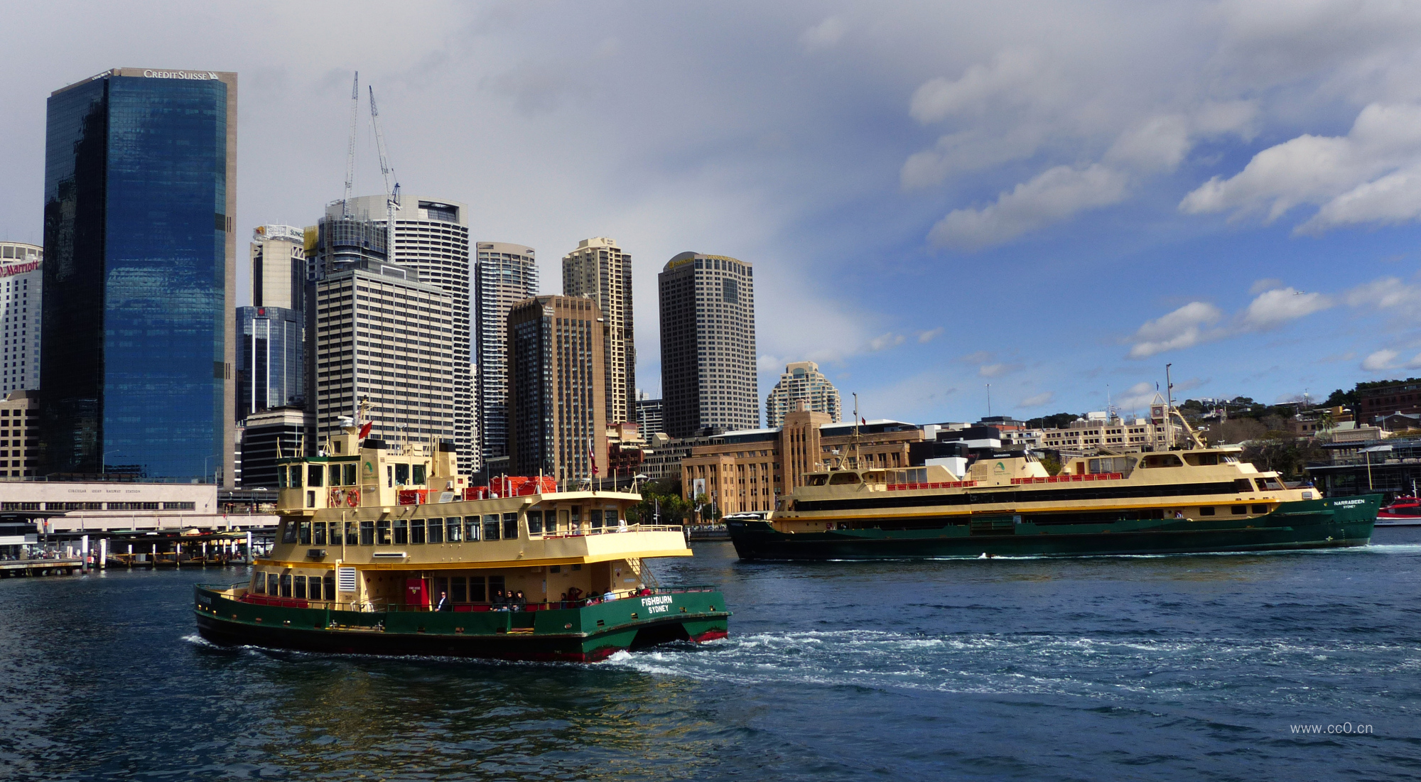 悉尼城市建筑与客船船舶图片