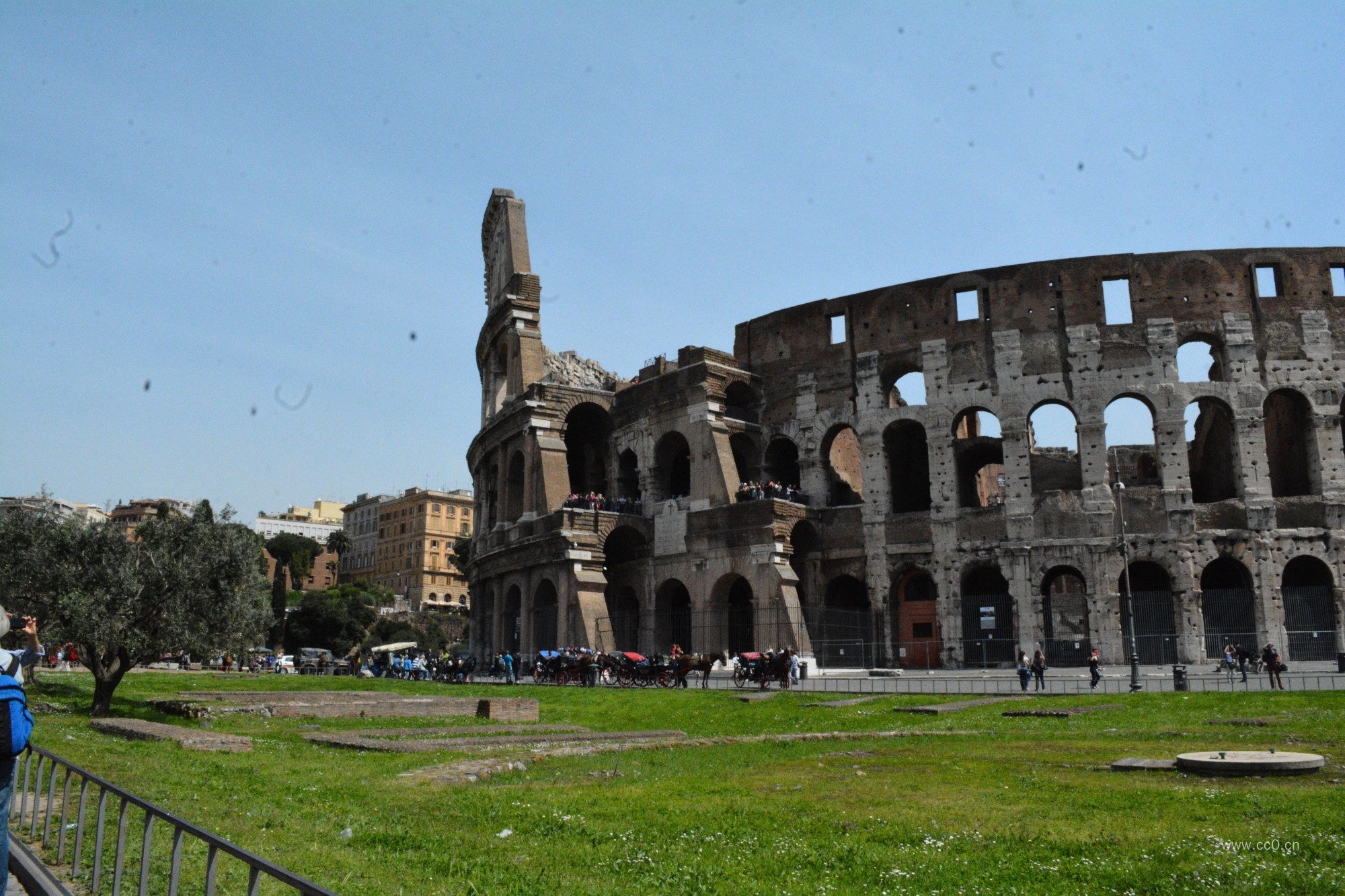 意大利古罗马竞技场建筑遗址图片