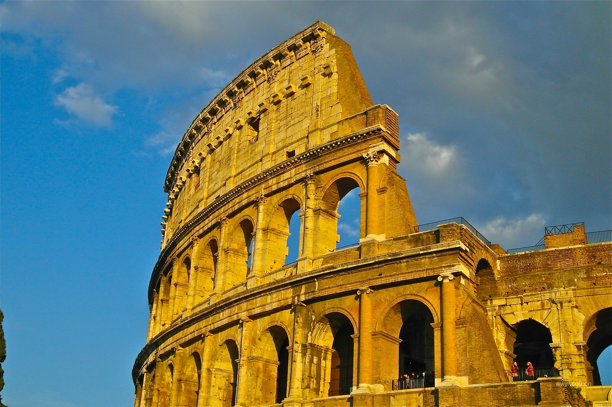 意大利古罗马竞技场建筑遗址图片