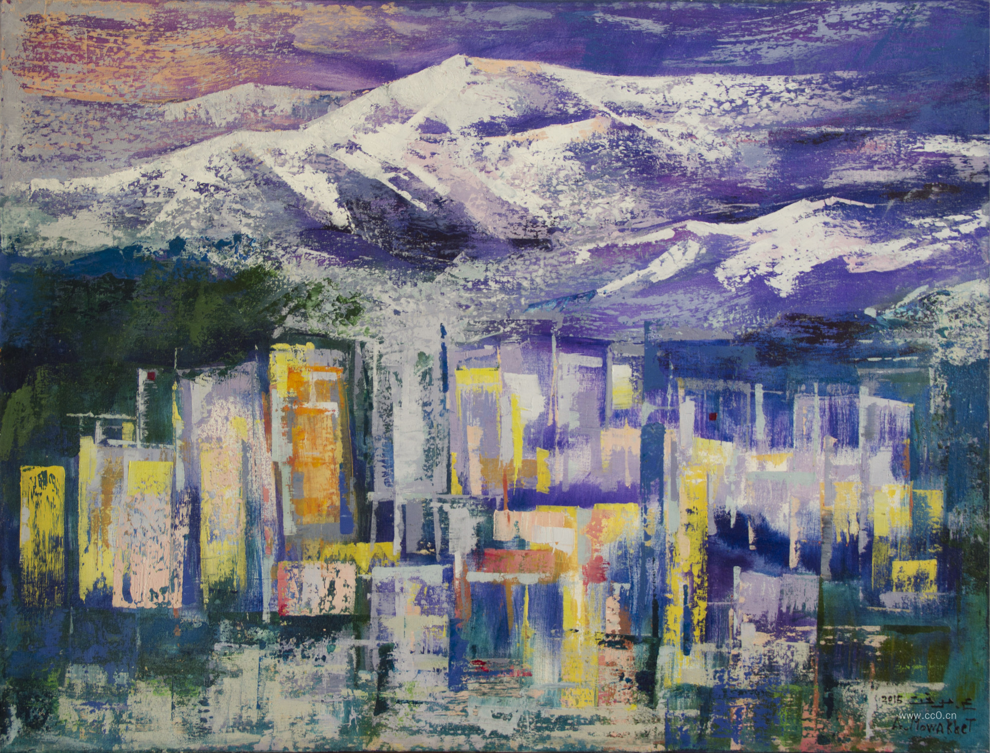 抽象油画图案图片