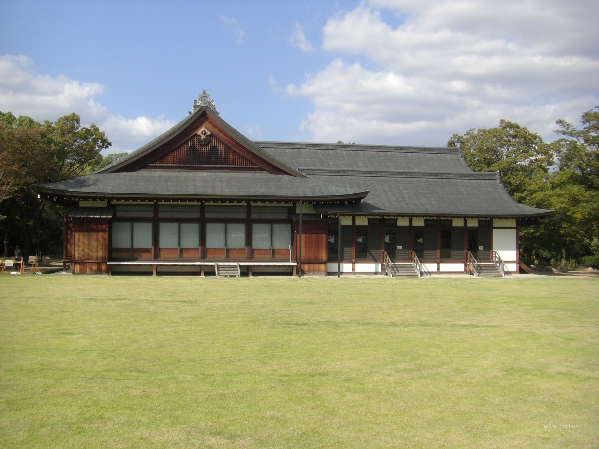 大阪城的古建筑图片