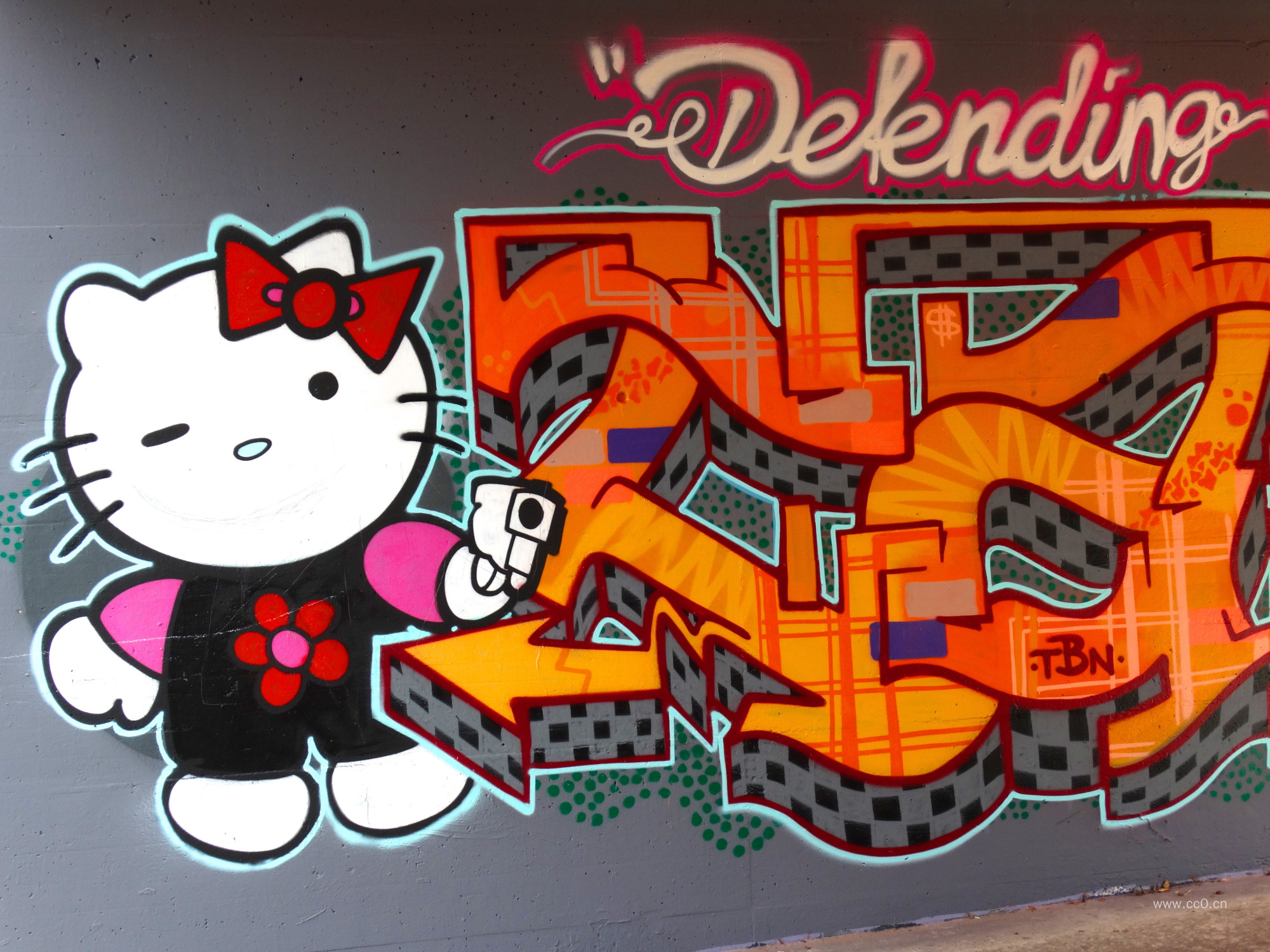 卡通小猫的涂鸦图案