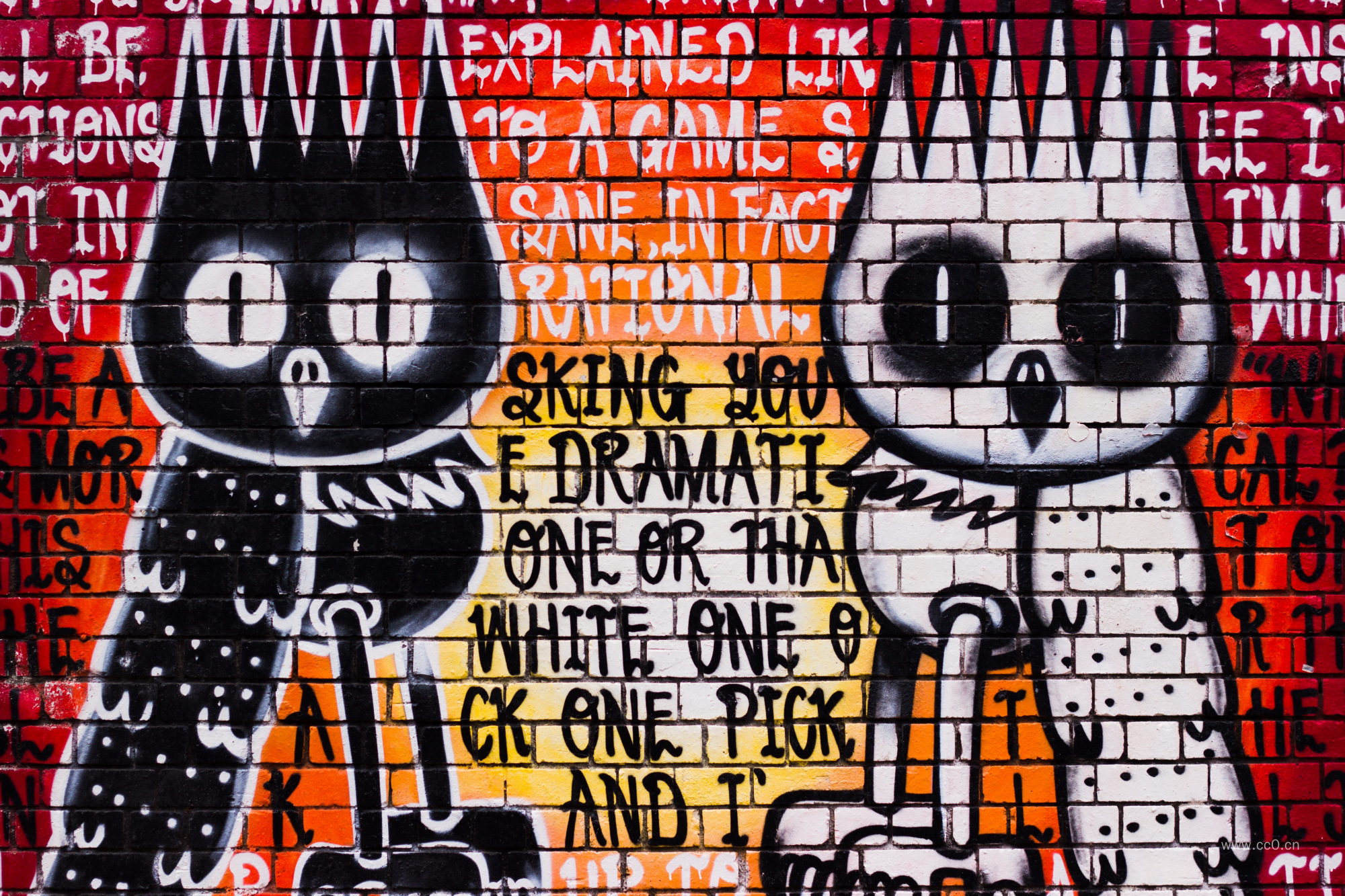 墙壁上的涂鸦艺术