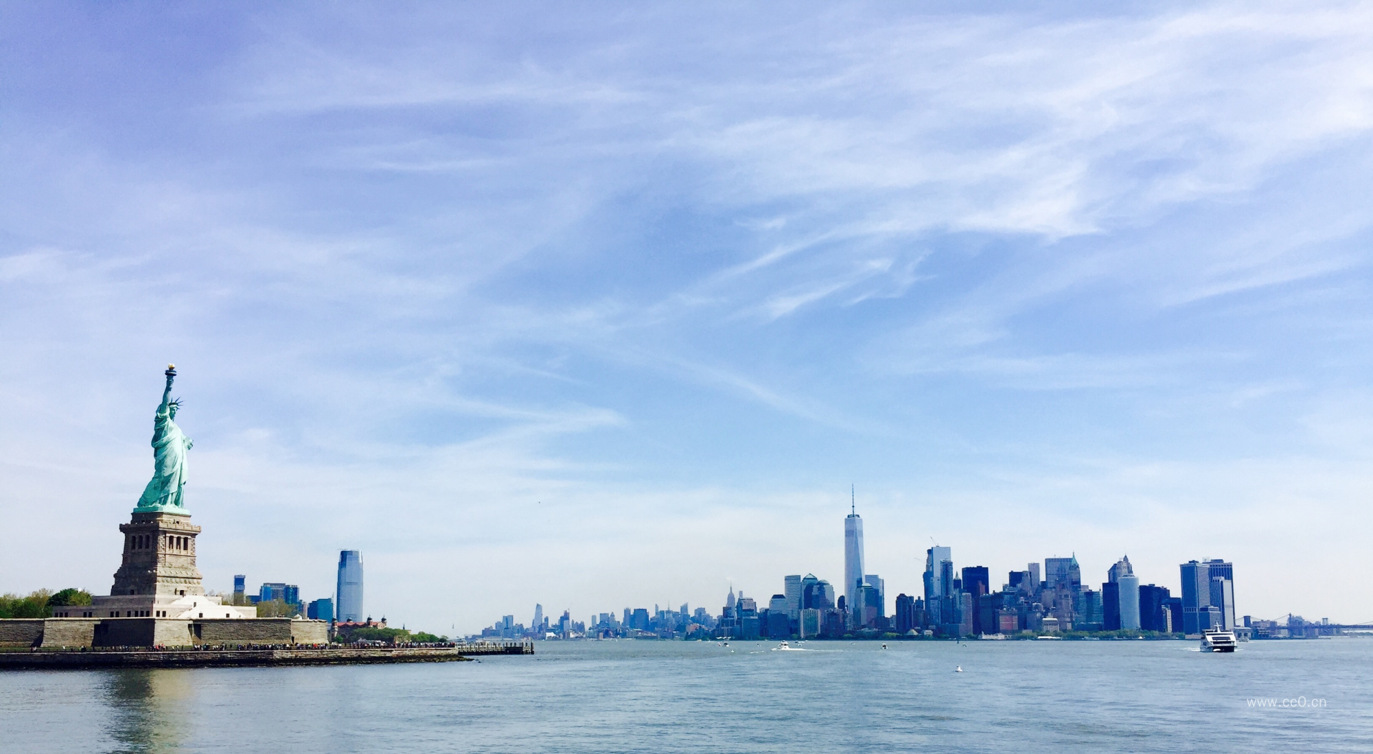 美国纽约城市全景图片