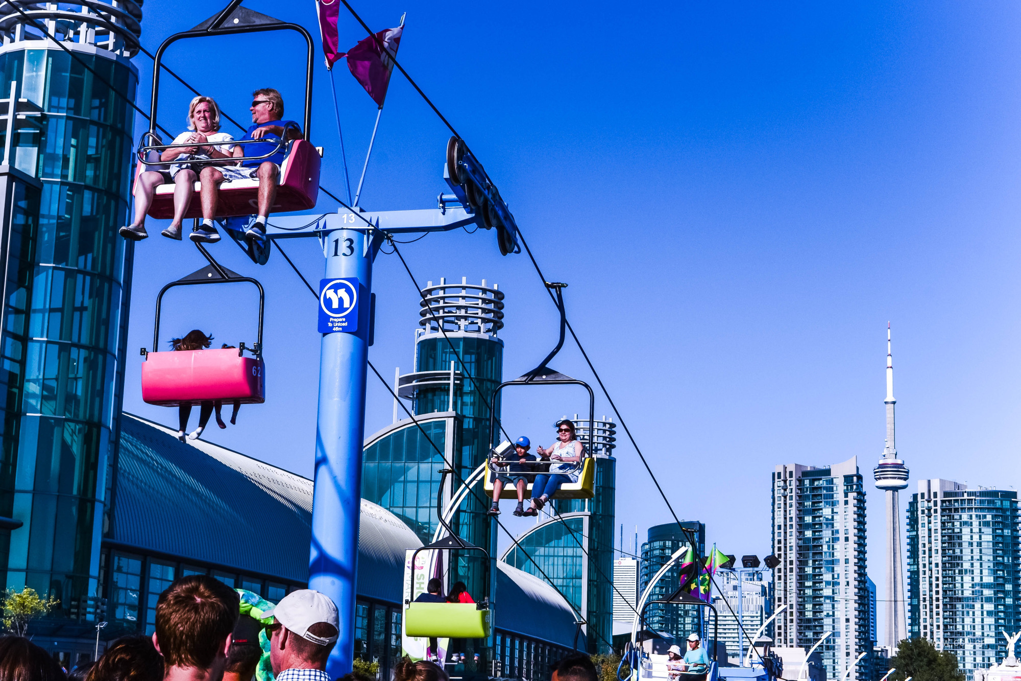 多伦多城市游乐园的缆车图片