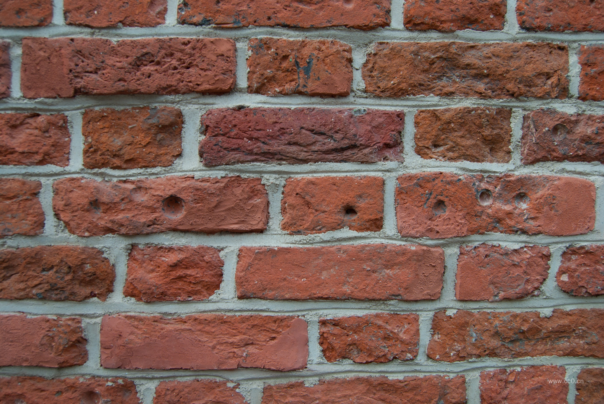 红砖砖墙背景图片