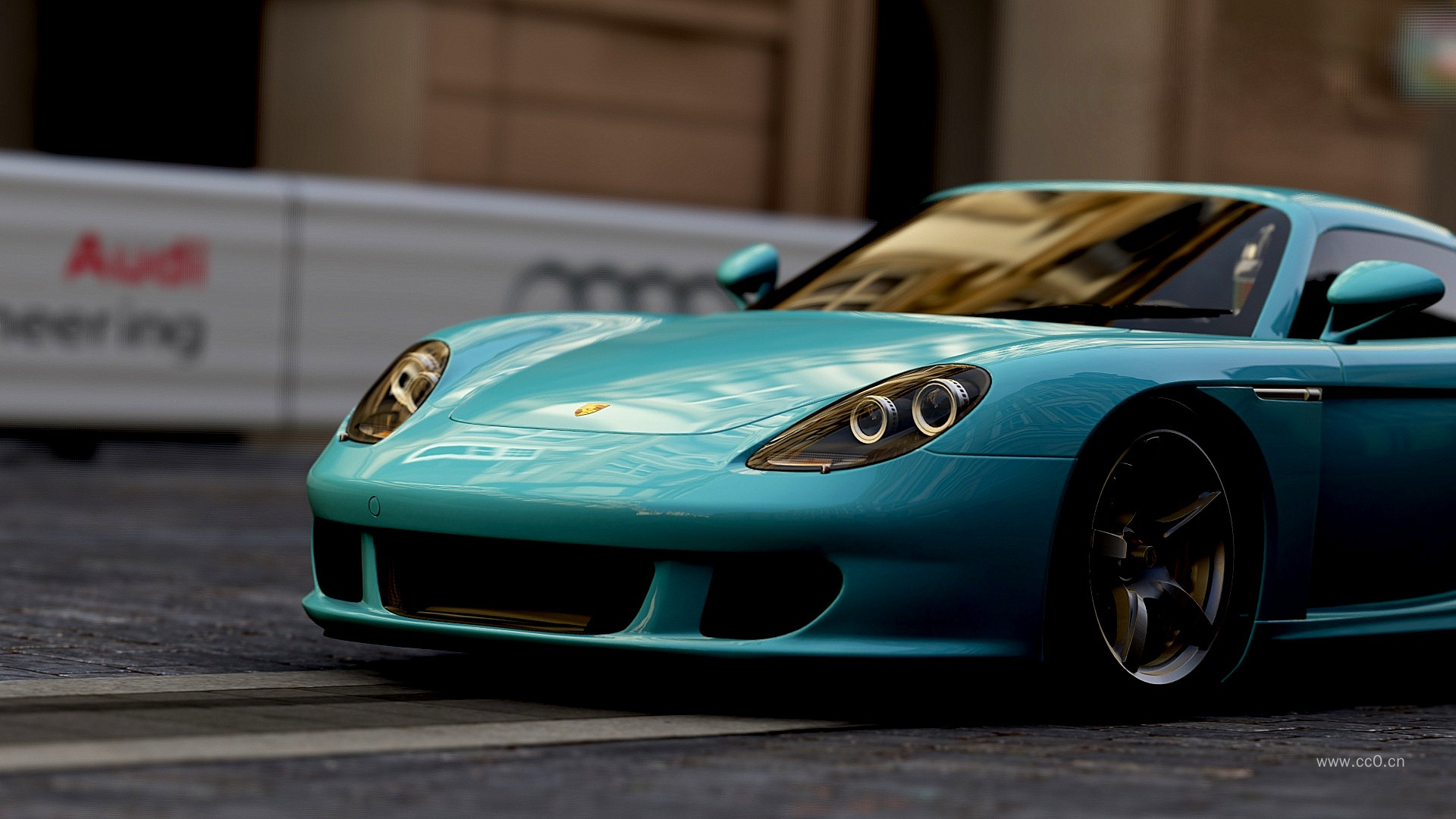 保时捷轿跑汽车图片