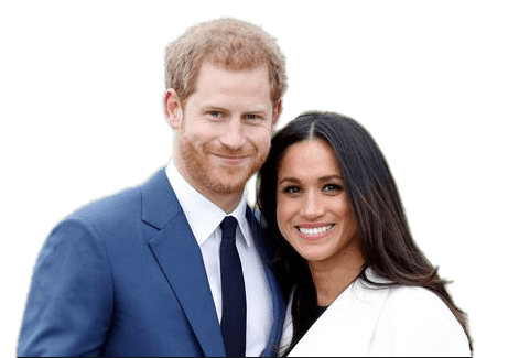 梅根·马克尔与哈里王子合影