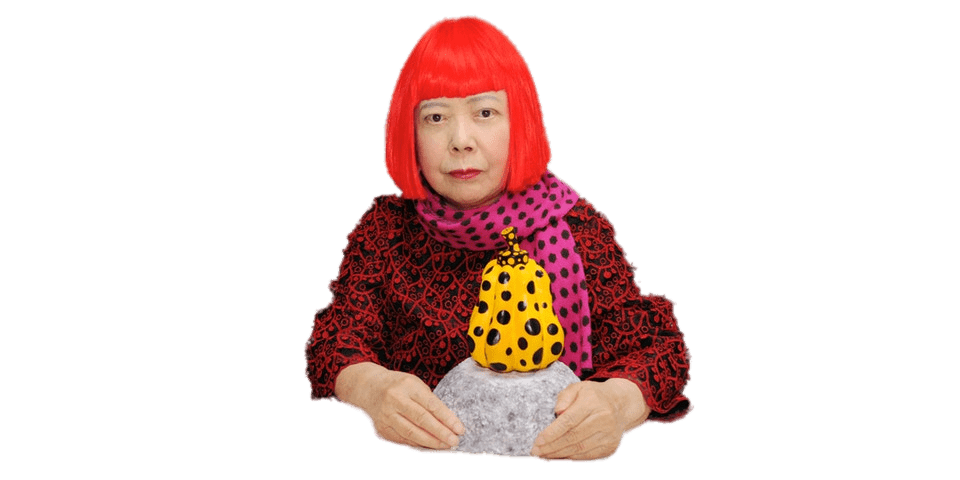 草间弥生展示艺术作品