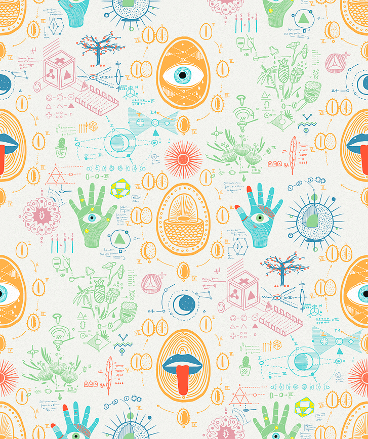 五颜六色的怪元素