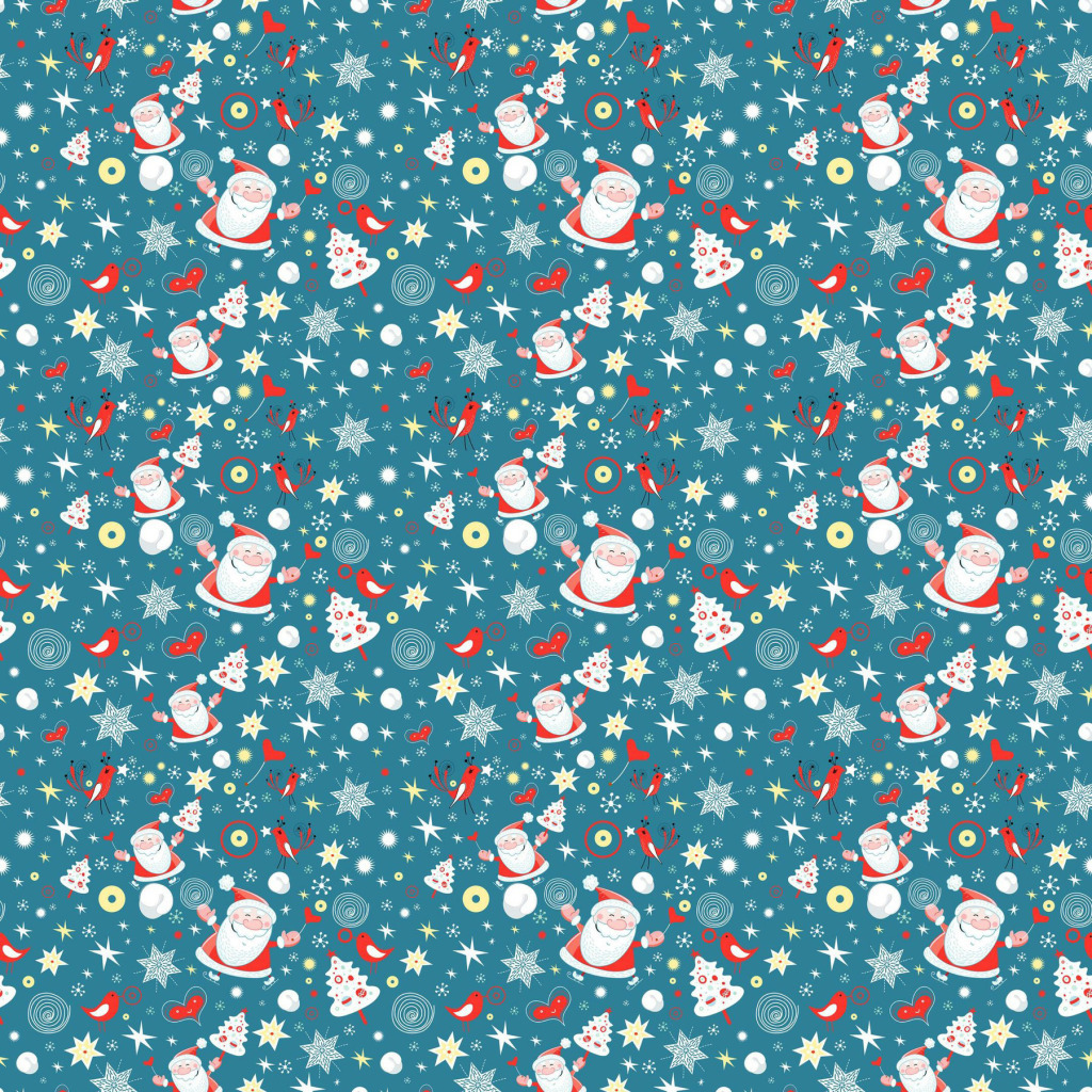 圣诞老人平铺素材