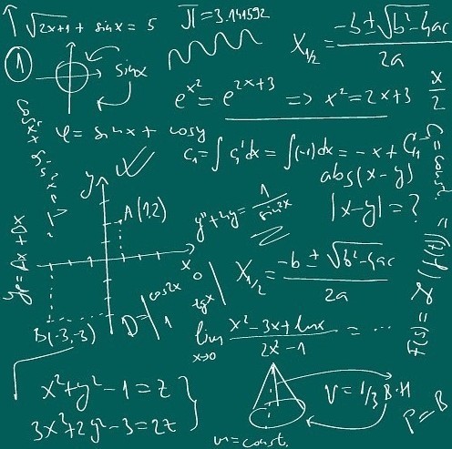 黑板上的数学公式